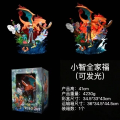 （带电）宠物小精灵GK小智全家福可发光盒装手办高41cm一箱1个