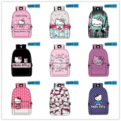 20 Styles Hello Kitty Cartoon Anime Backpack Bag