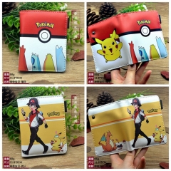 10 Styles Pokemon Cartoon Pattern Coin Purse PU Anime Wallet