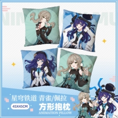 45*45CM 4 Styles Honkai: Star Rail Cartoon Anime Pillow