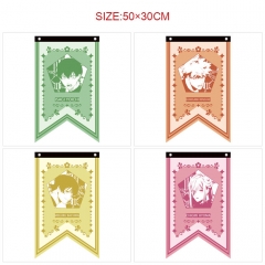 4 Styles 50*30CM Blue Lock Cartoon Decoration Anime Flag