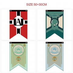8 Styles 50*30CM My Hero Academia Cartoon Decoration Anime Flag