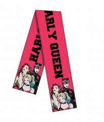 Suicide Squad Harley Quinn Cartoon Pattern Anime Scarf