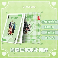 5.7*5.4CM SPY×FAMILY Cartoon Pattern Anime Poker