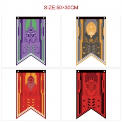 5 Styles 50*30CM EVA/Neon Genesis Evangelion Cartoon Decoration Anime Flag