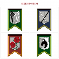 5 Styles 85*55CM Attack on Titan/Shingeki No Kyojin Cartoon Decoration Anime Flag