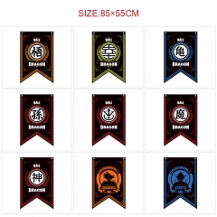 9 Styles 85*55CM Dragon Ball Z Cartoon Decoration Anime Flag