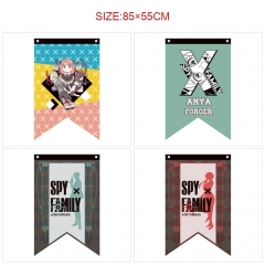 6 Styles 85*55CM SPY X FAMILY Cartoon Decoration Anime Flag