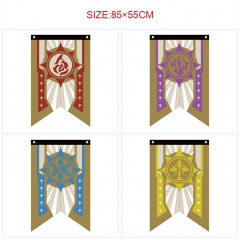 7 Styles 85*55CM Honkai: Star Rail Cartoon Decoration Anime Flag