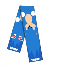 Sonic The Hedgehog Cartoon Pattern Anime Scarf