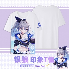 崩坏：星穹铁道 银狼全身印T恤