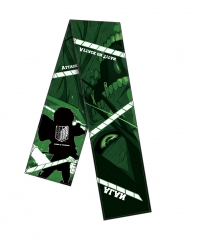 2 Styles Attack on Titan/Shingeki No Kyojin Cartoon Pattern Anime Scarf