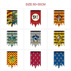21 Styles 50*30CM Harry Potter Cartoon Decoration Dilapidated Anime Flag