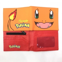 9.5x22.5CM Pokemon Cartoon Pattern Coin Purse Anime PVC Wallet