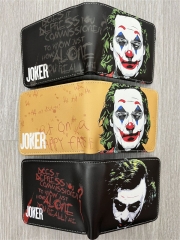3 Styles Joker Short Coin Purse Anime PU Wallet