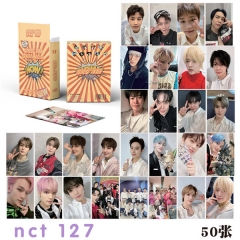 NCT127组合镭射小卡 盒装50张一盒 明星周边专辑小卡LOMO卡三寸