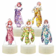 （大夜灯）五等分花嫁新娘3中野一花二乃三玖四叶动漫周边小夜灯摆件
