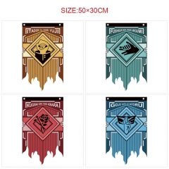4 Styles 50*30CM Jujutsu Kaisen Cartoon Decoration Dilapidated Anime Flag