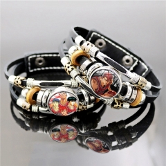 24 Styles Slam Dunk Cartoon Leather Anime Bracelet