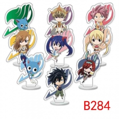 9PCS/SET 10CM Fairy Tail Acrylic Anime Standing Plate