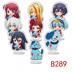 9PCS/SET 10CM ZOMBIE LAND SAGA Acrylic Anime Standing Plate