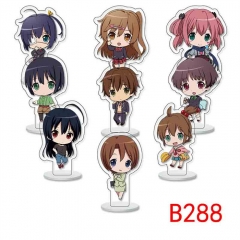 9PCS/SET 10CM Cyuunibyou Demo Koigashitai Acrylic Anime Standing Plate