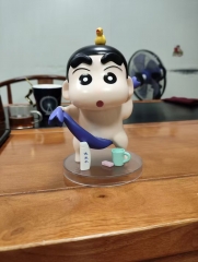 蜡笔小新洗澡小新盒装手办重240克 高15cm