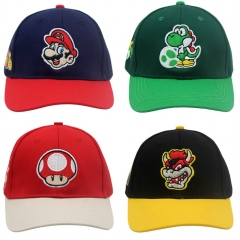 6 Styles Super Mario Bro Cartoon Hat Cap Anime Hat
