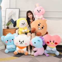 BTS防弹少年团抱枕ins韩国明星周边金泰亨田柾国同款毛绒靠垫