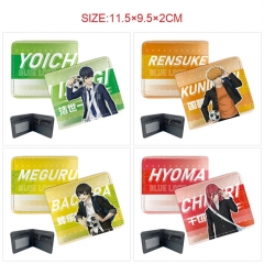 7 Styles Blue Lock Cartoon PU Wallet Anime Purse