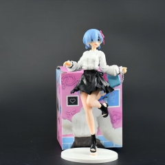24CM Re: Zero/ Re:Life In A Different World From Zero Rem Anime Girl Figure Toy