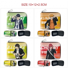 7 Styles Blue Lock Cartoon Zipper Short Wallet Anime Purse