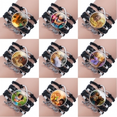10 Styles Encanto Cartoon Leather Bangles Anime Bracelet