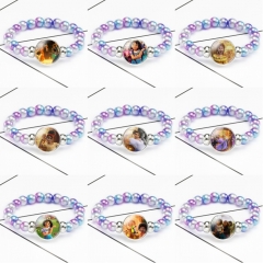10 Styles Encanto Cartoon Glass Bangles Anime Bracelet