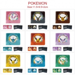16 Styles Pokemon Cartoon PU Short Anime Wallet Purse