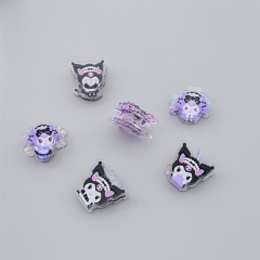 6 Styles 4CM Sanrio Kuromi Cute Acrylic Photo Clip Multi-Functional Anime PP Clip