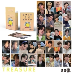 treasure镭射小卡50张崔玹硕朴志焄金俊奎自印专辑小卡LOMO卡三寸