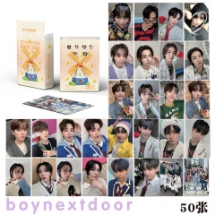 BOYNEXTDOOR镭射小卡50张韩东旼李相爀专辑小卡闪卡LOMO卡自印