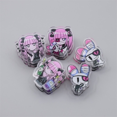 12 Styles 4CM Girls Cute Acrylic Photo Clip Multi-Functional Anime PP Clip