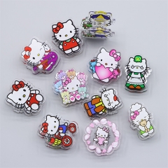 11 Styles 4CM Sanrio Hello Kitty Cute Acrylic Photo Clip Multi-Functional Anime PP Clip