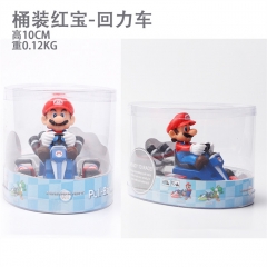 桶装玛丽奥 玛丽回力车 手办 公仔