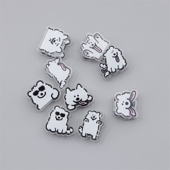 17 Styles 4CM Maltese Dog Cute Acrylic Photo Clip Multi-Functional Anime PP Clip