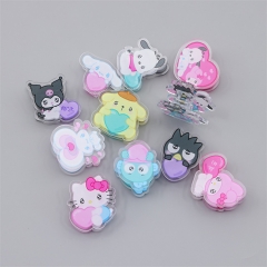 11 Styles 4CM Sanrio Kuromi Cinnamoroll Cute Acrylic Photo Clip Multi-Functional Anime PP Clip