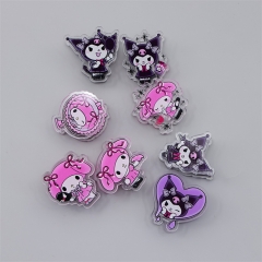 8 Styles 4CM Sanrio Kuromi My Melody Cute Acrylic Photo Clip Multi-Functional Anime PP Clip