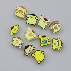 11 Styles 4CM Sanrio Pom Pom Purin Cute Acrylic Photo Clip Multi-Functional Anime PP Clip