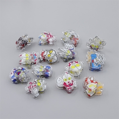 14 Styles 4CM Ultraman Cute Acrylic Photo Clip Multi-Functional Anime PP Clip