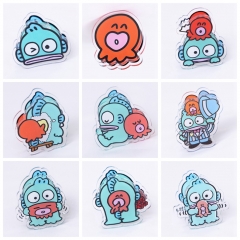 10 Styles 4CM Sanrio Hangyodon Cute Acrylic Photo Clip Multi-Functional Anime PP Clip
