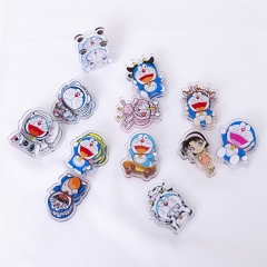 11 Styles 4CM Doraemon Cute Acrylic Photo Clip Multi-Functional Anime PP Clip