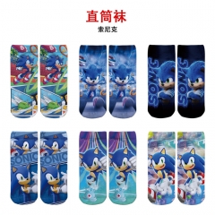 索尼克 精品动漫全彩直筒袜