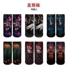 电锯人 精品动漫全彩直筒袜